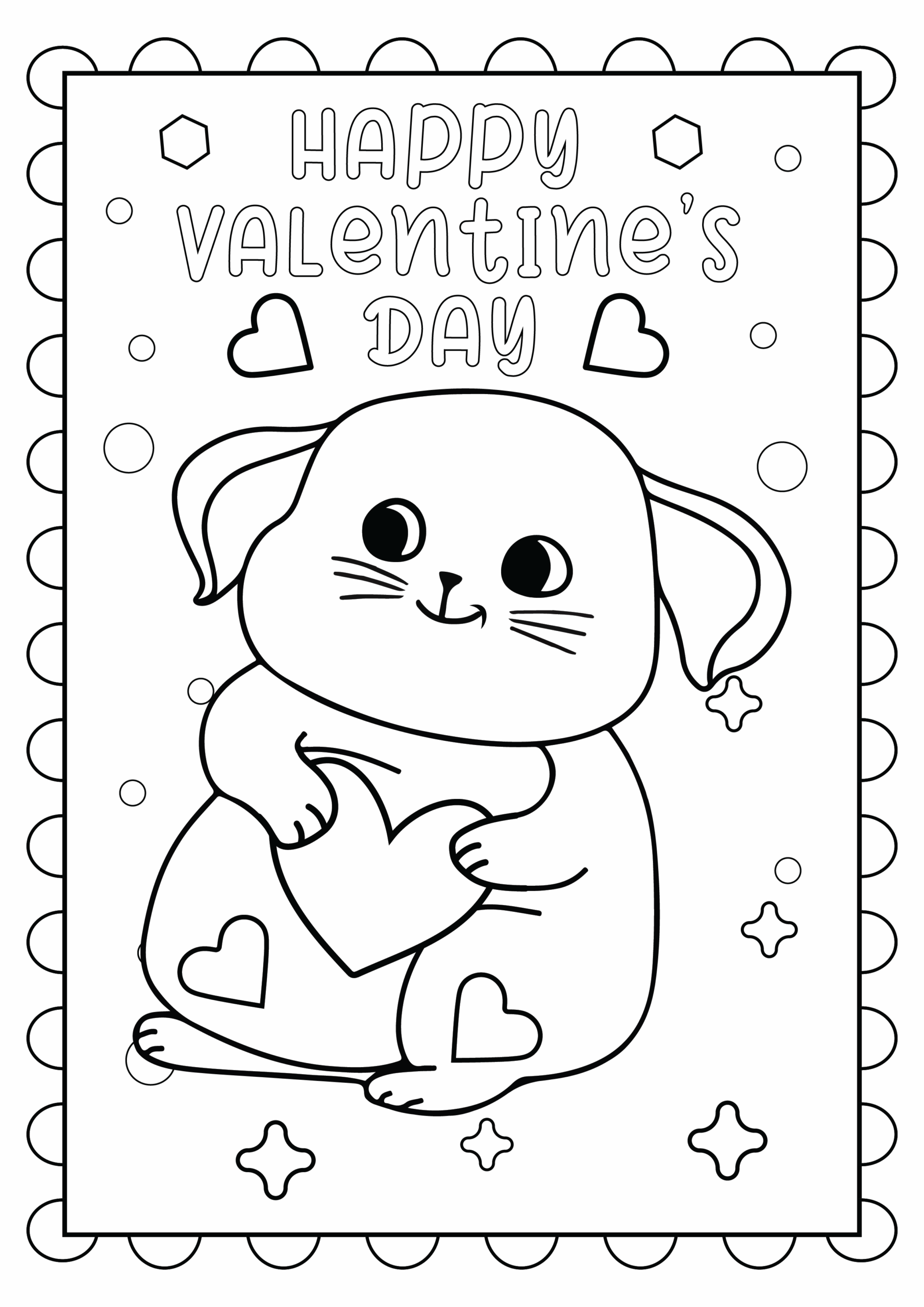 valentines coloring pages