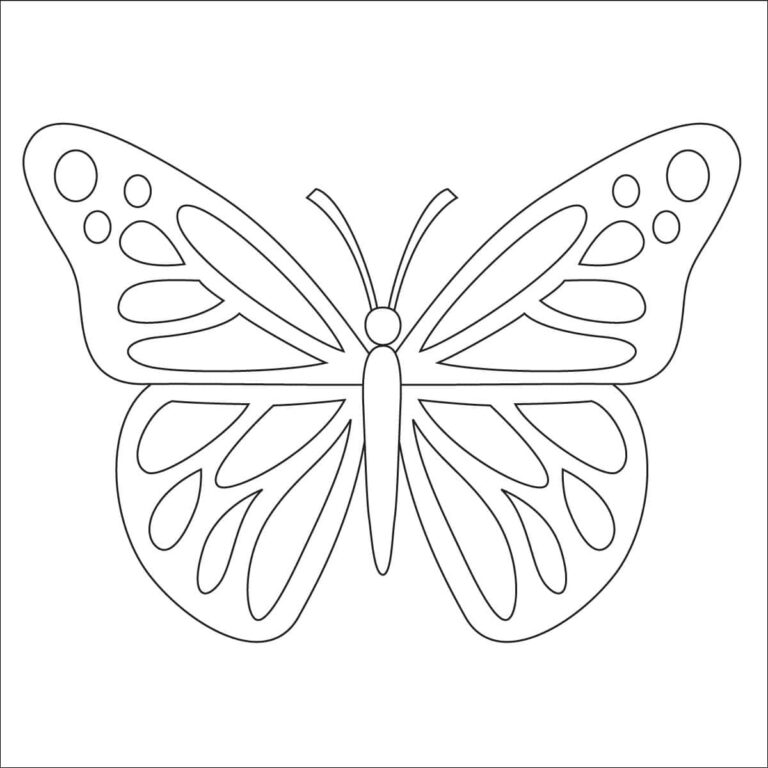 Butterfly Coloring Page Free Printable Sheets For Kids