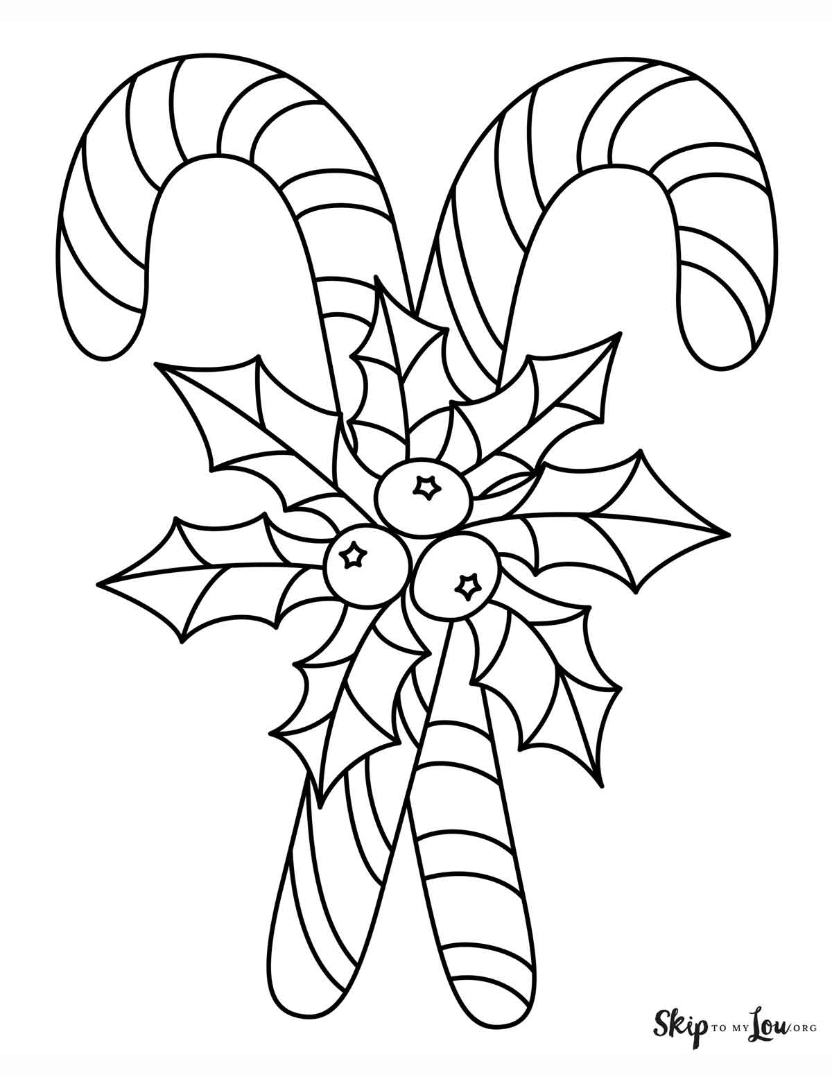 Candy Cane Coloring Pages Skip To My Lou