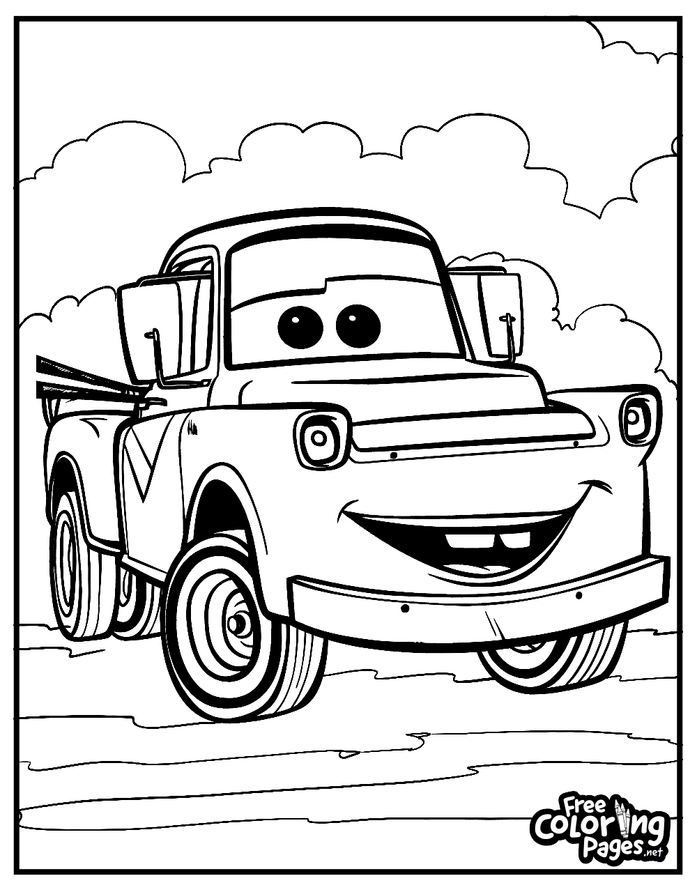 Cars Coloring Pages Free Coloring Pages