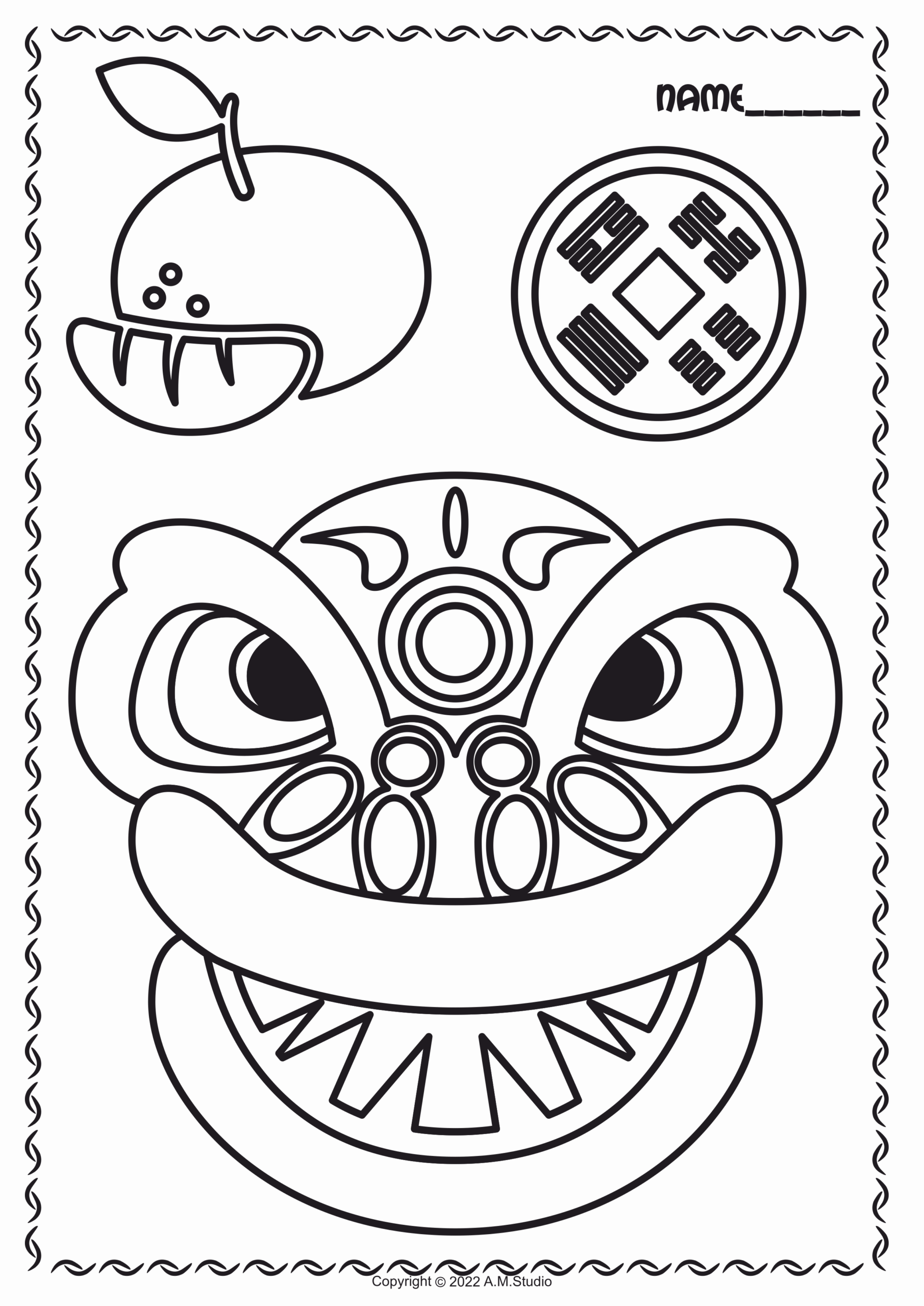 new years coloring pages