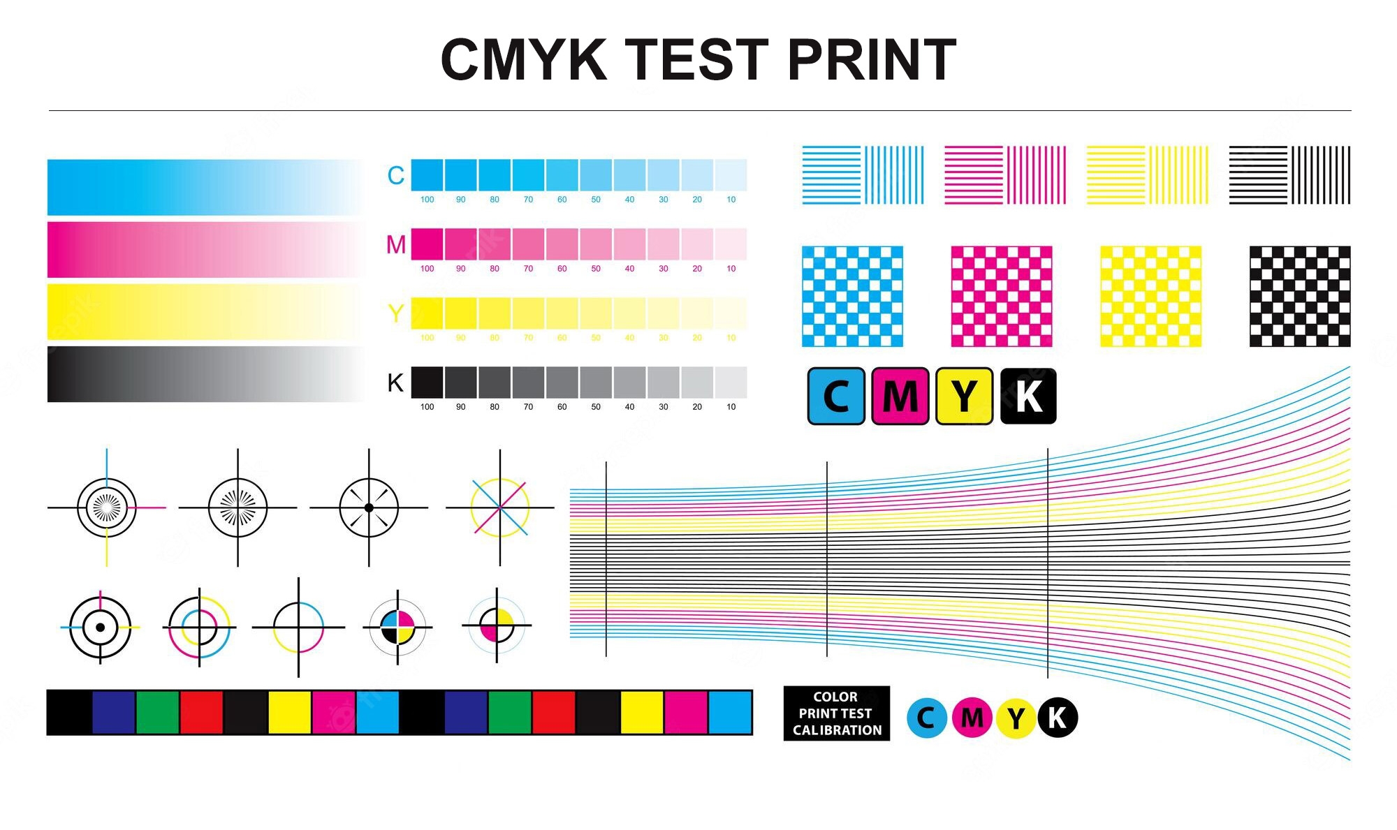 color printer test page