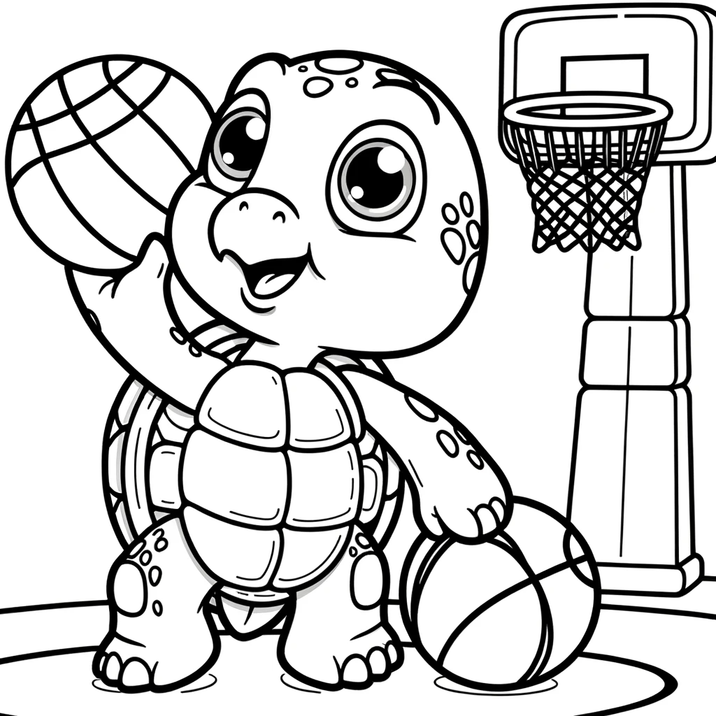 basketball coloring page