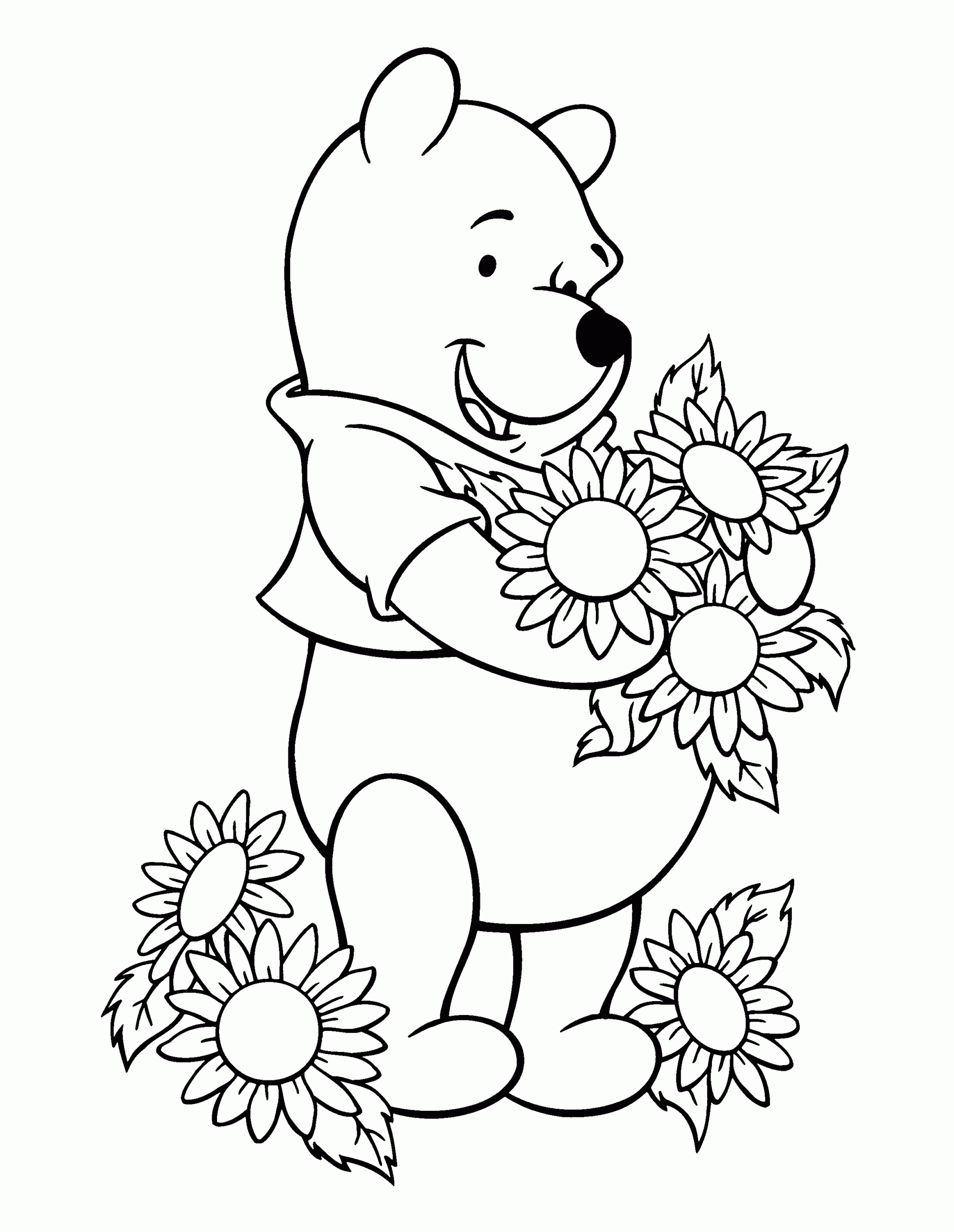 pooh bear coloring pages