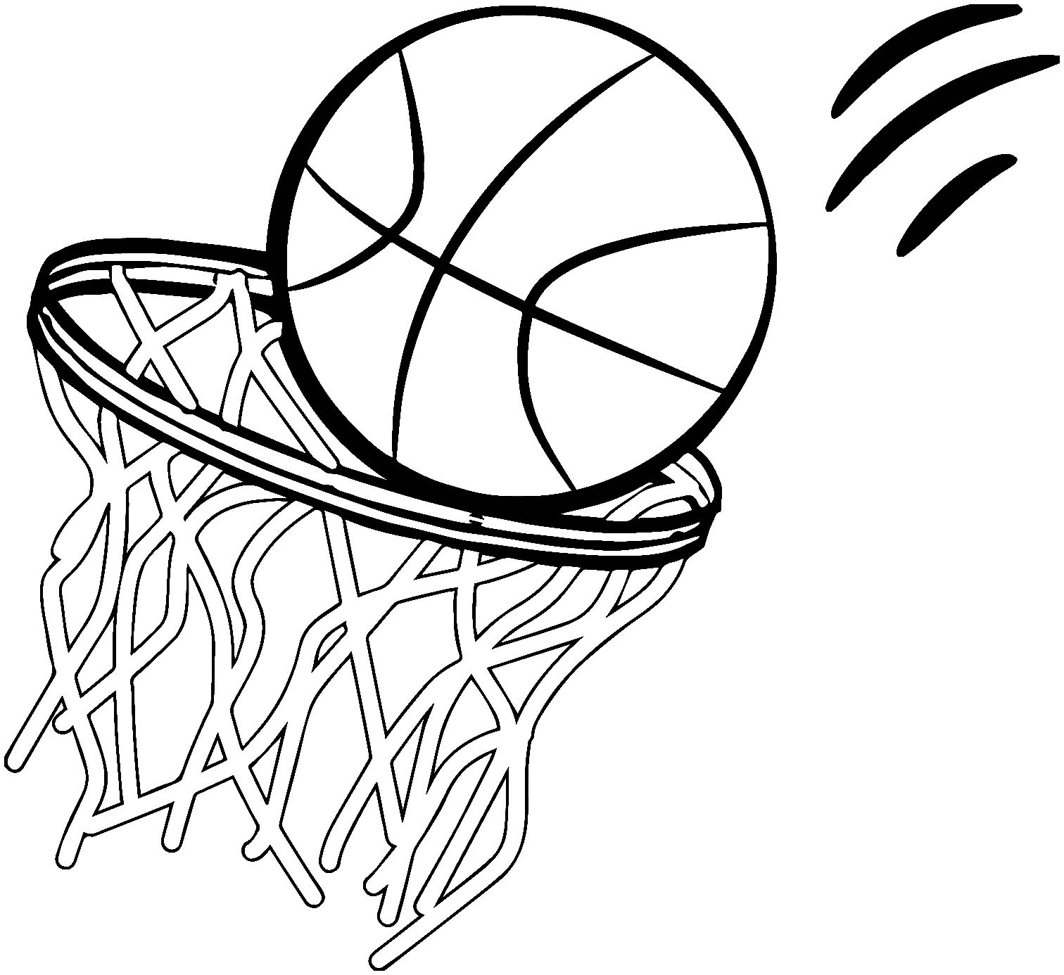 Coloring Pages Basketball Coloring Pages