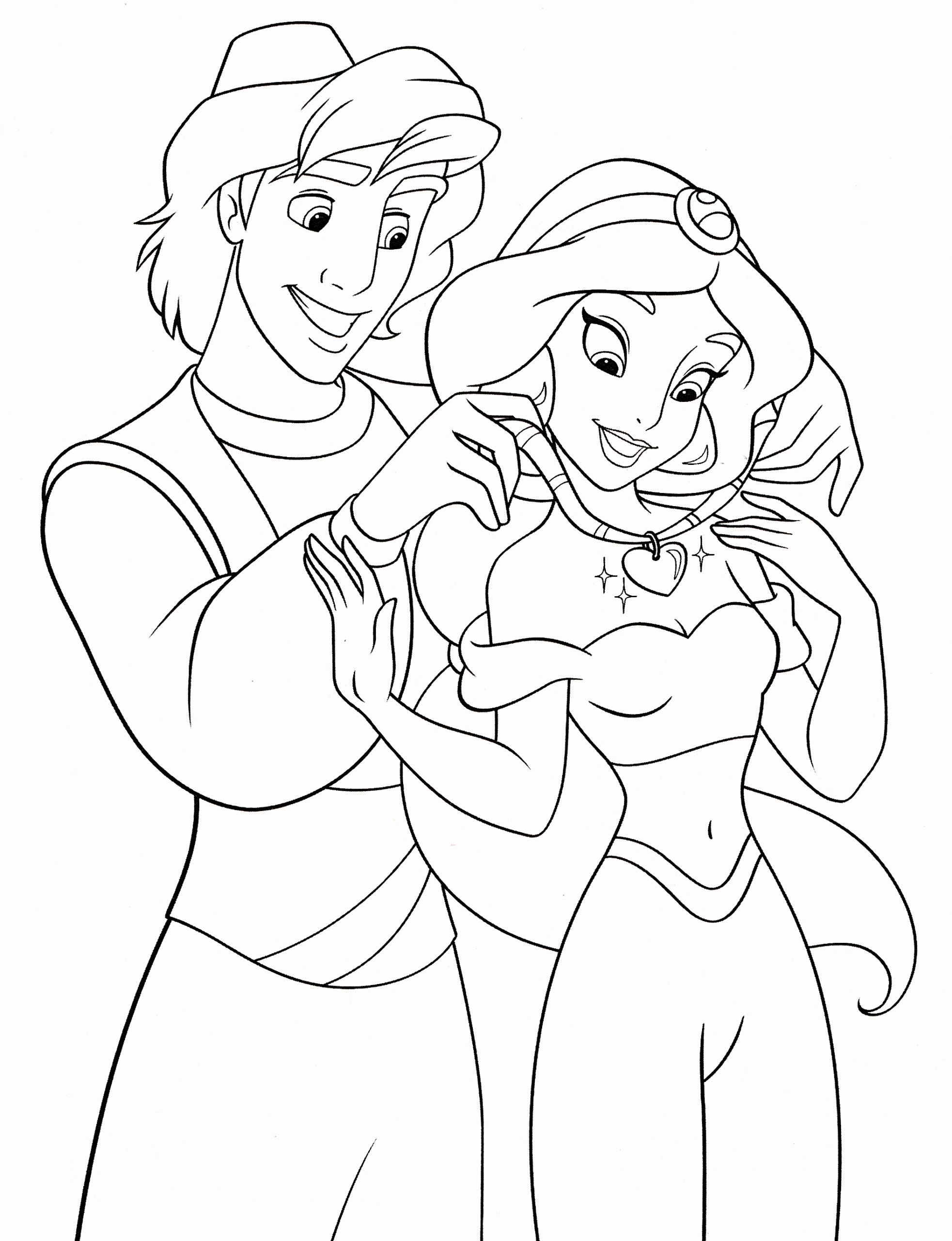jasmine coloring pages