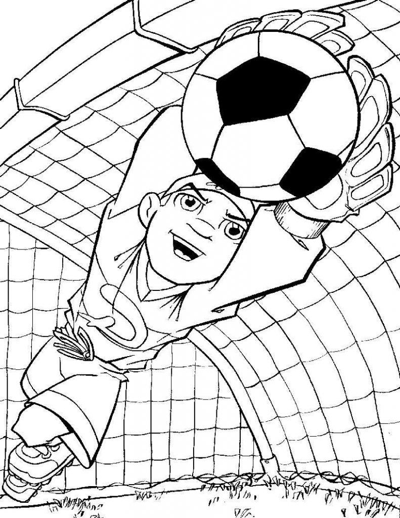 soccer coloring pages