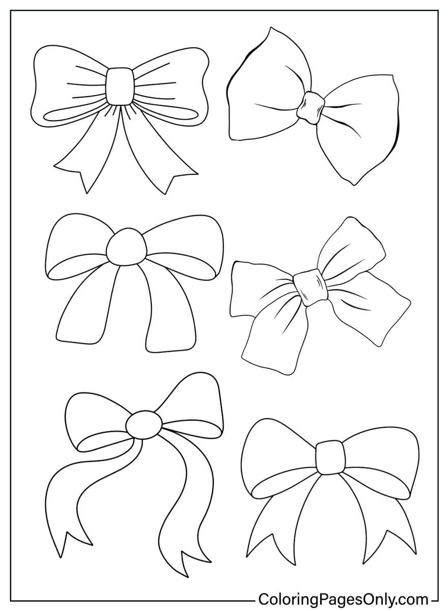 Coloring Pages Only Free PDF Online On X Wrap Your Creativity Bow Coloring Pages Polka Dots Stripes Heart Motifs Https t co umTCVJJJ4p bow fashion girls Coloringpagesonly Coloringpages 