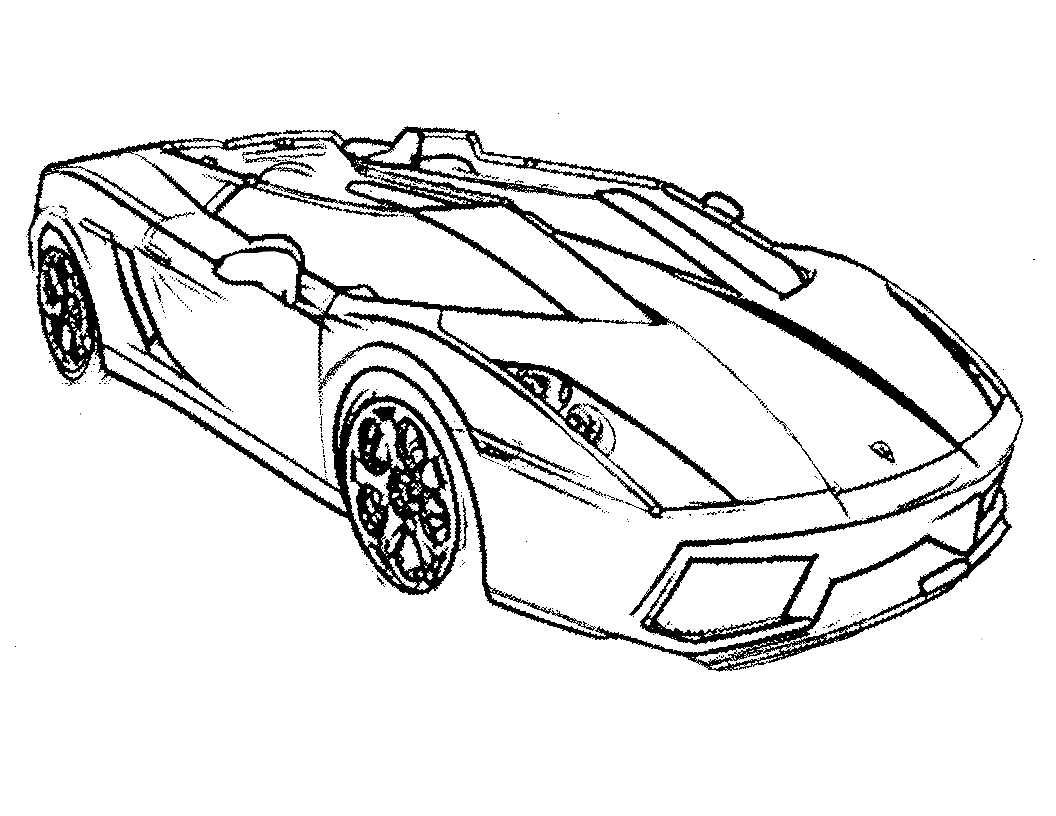 race car coloring page