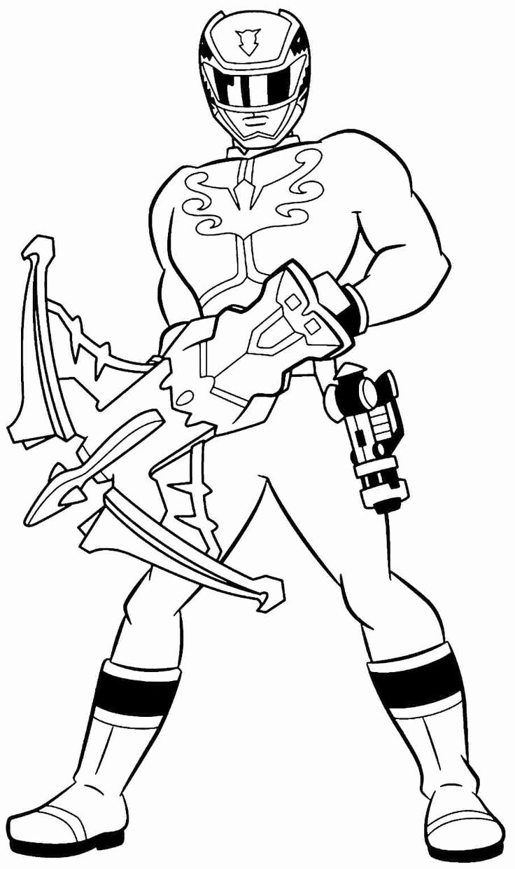 Coloring Pages Red Power Ranger Coloring Page