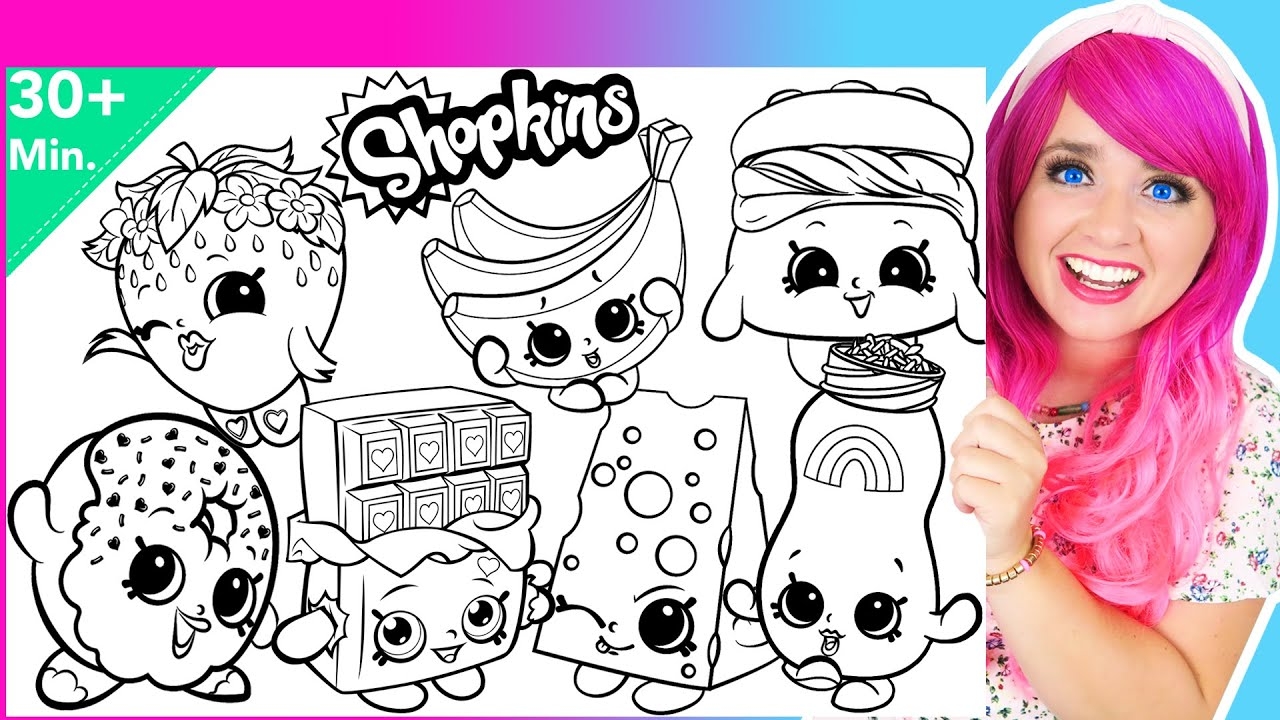 shopkins coloring pages