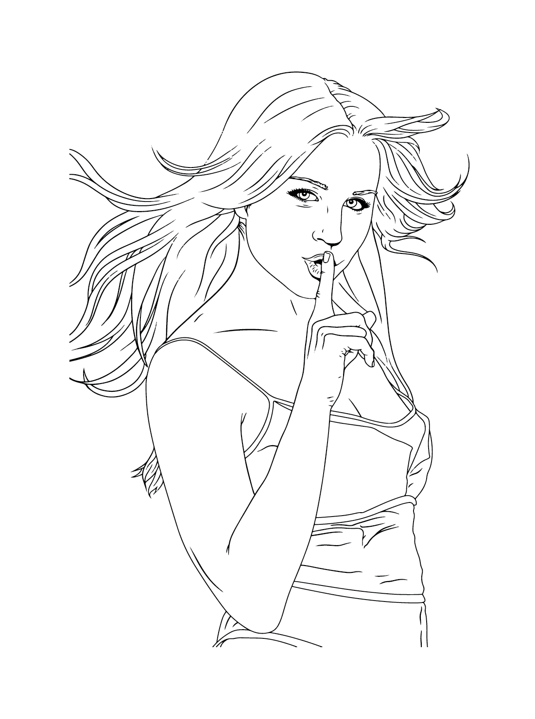 people coloring pages