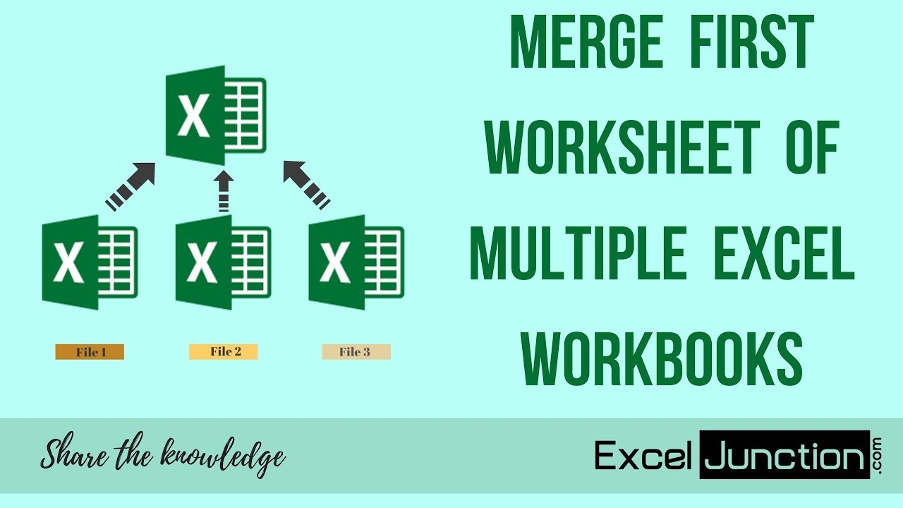 merge worksheets in excel