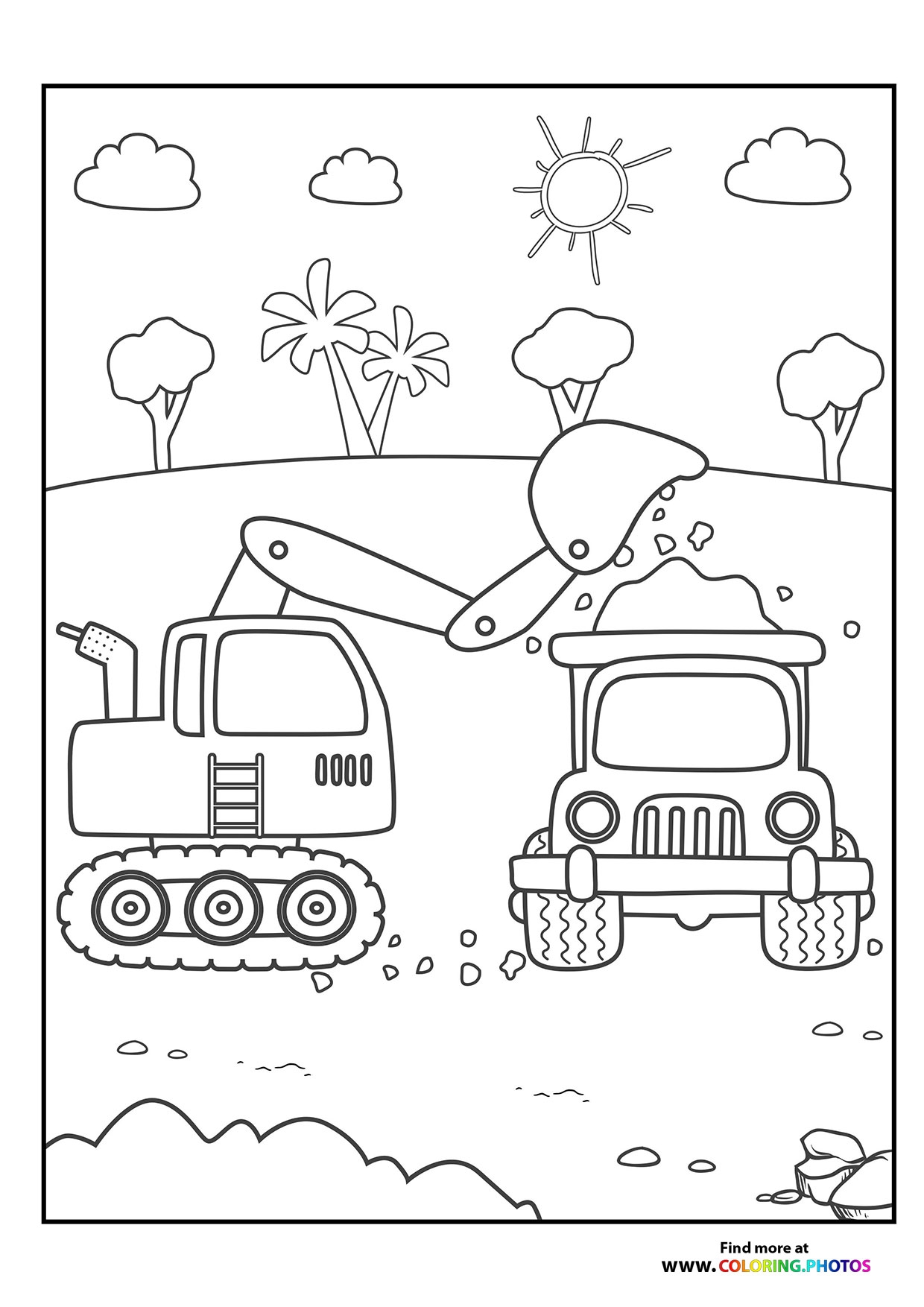 construction coloring pages