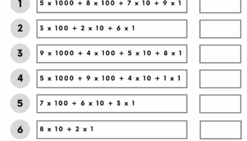 Convert Expanded Notation To Standard Form Place Value Worksheets Grade 3 Kidpid