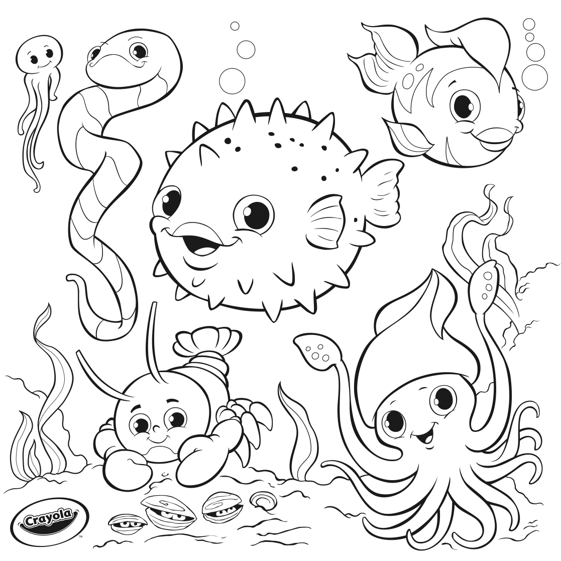 Crayola EVA Coloring Illustrations For Kids Bath Behance