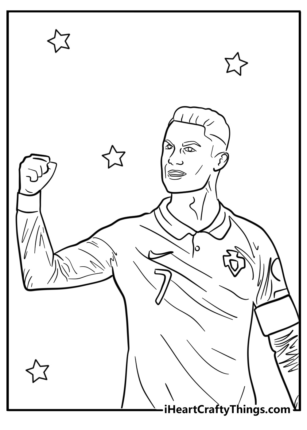 Cristiano Ronaldo Coloring Pages 25 Free Printable PDFs 