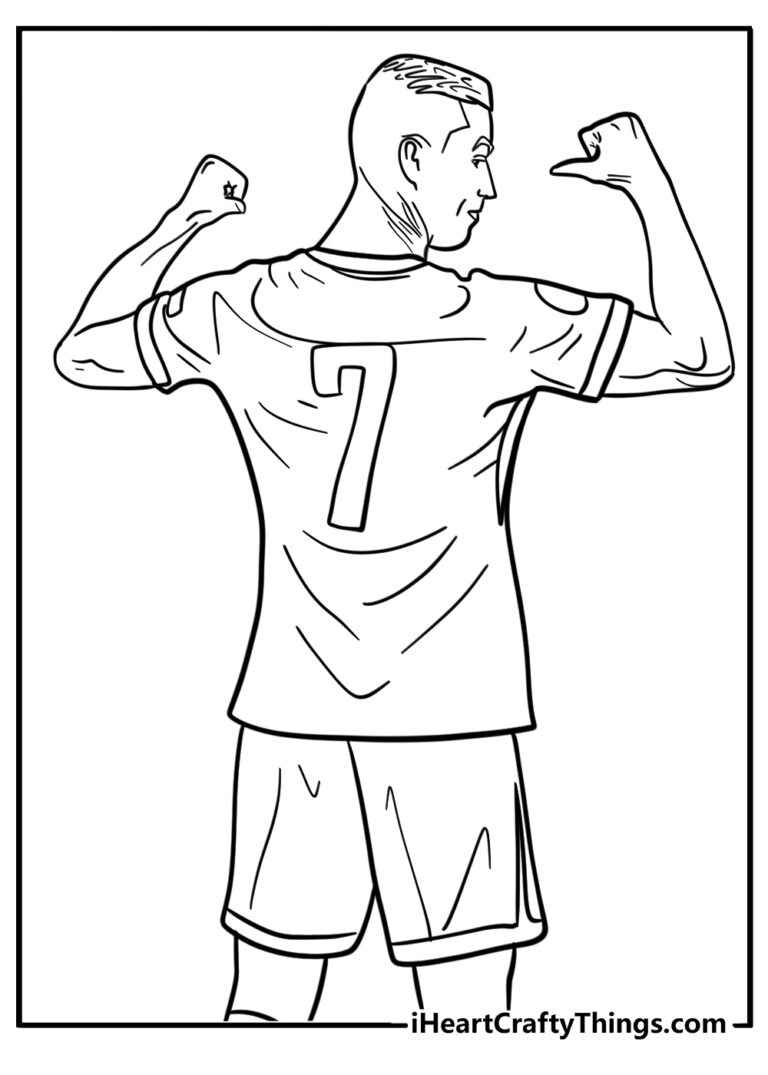 Cristiano Ronaldo Coloring Pages 25 Free Printable PDFs 