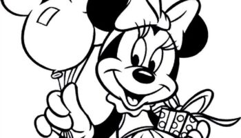 Cute Minnie Mouse Coloring Pages PDF Ideas Coloringfolder