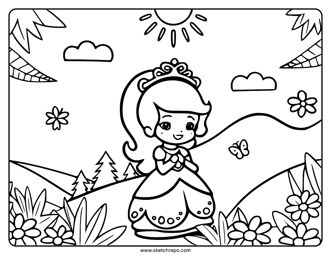 princess coloring pages
