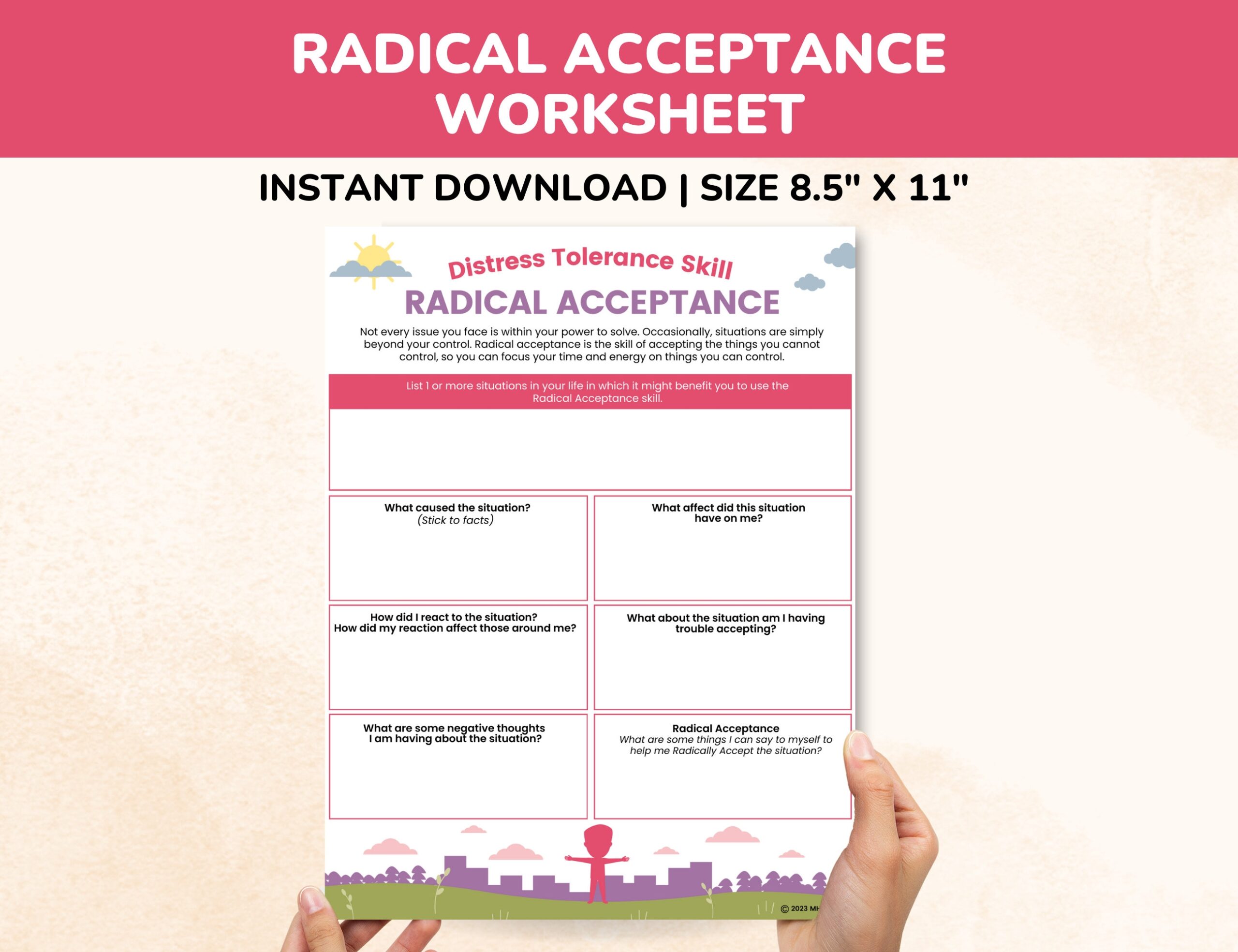 radical acceptance worksheet