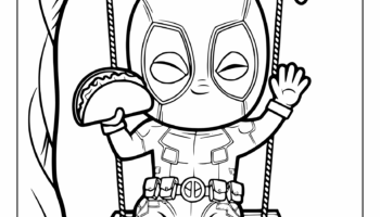 Deadpool Coloring Pages Free Printable PDFs 