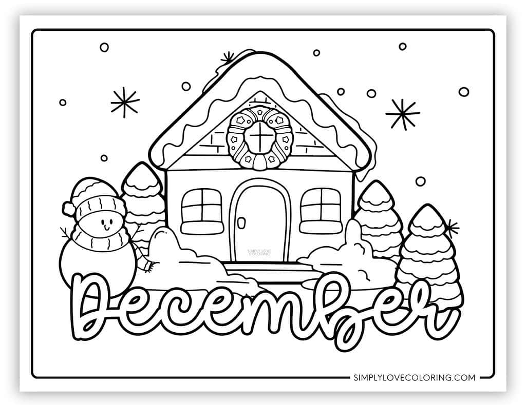 December Coloring Pages Free PDF Printables Simply Love Coloring