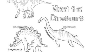 Dinosaur Coloring Page Etsy