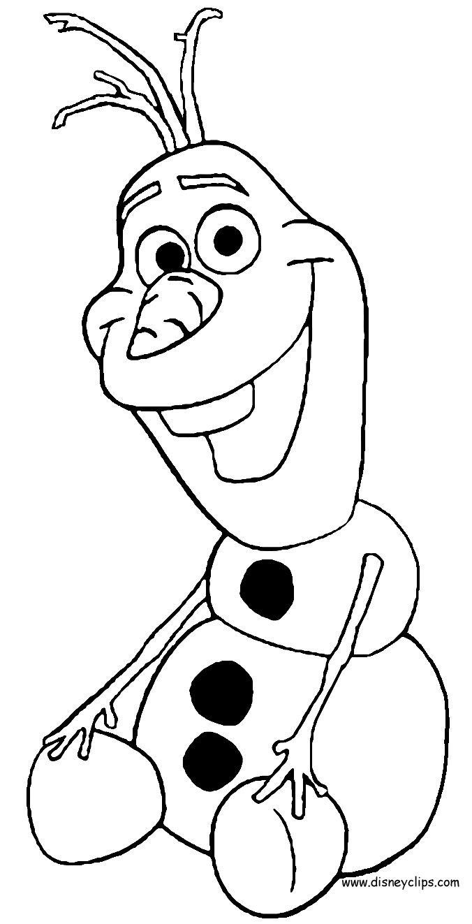 frozen coloring page