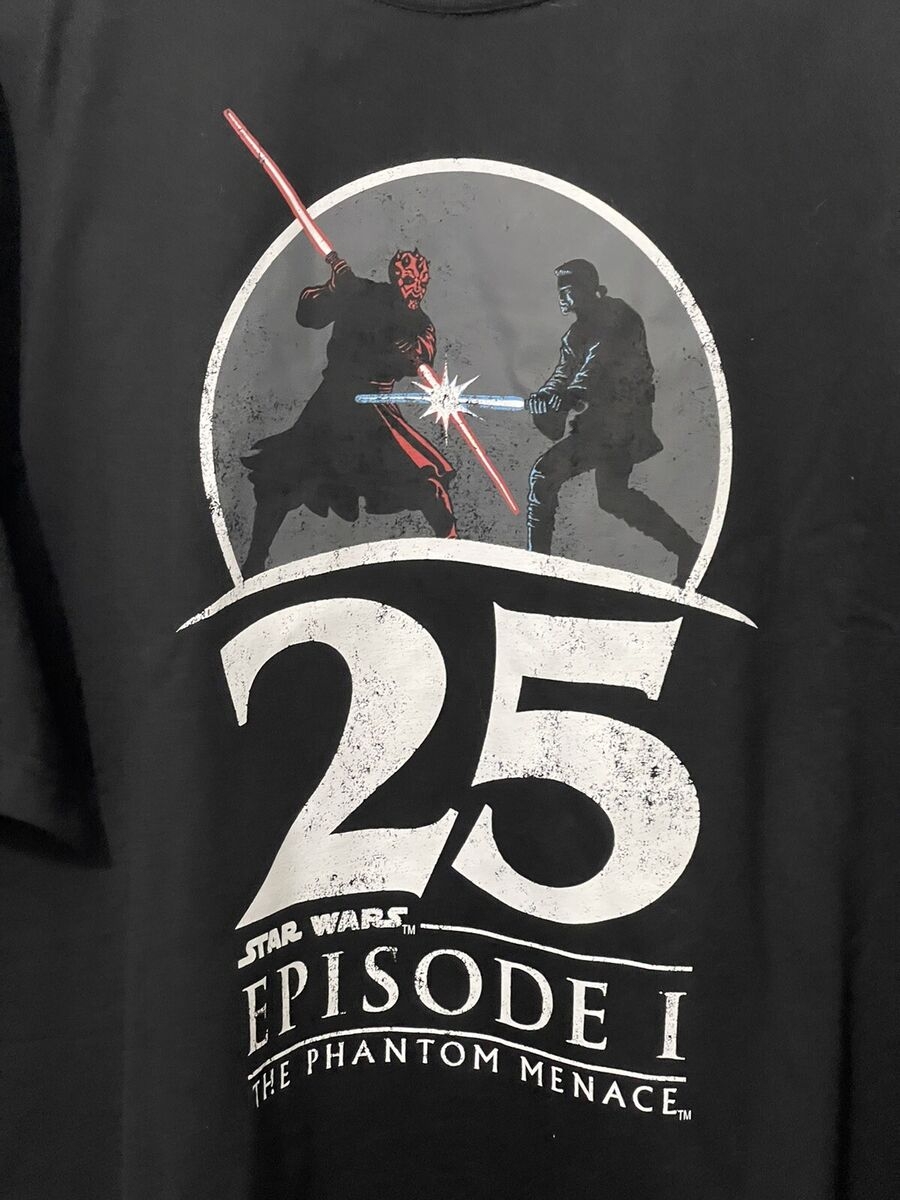 Disney Star Wars Episode I Phantom Menace 25th Anniversary Shirt XX Large XXL EBay