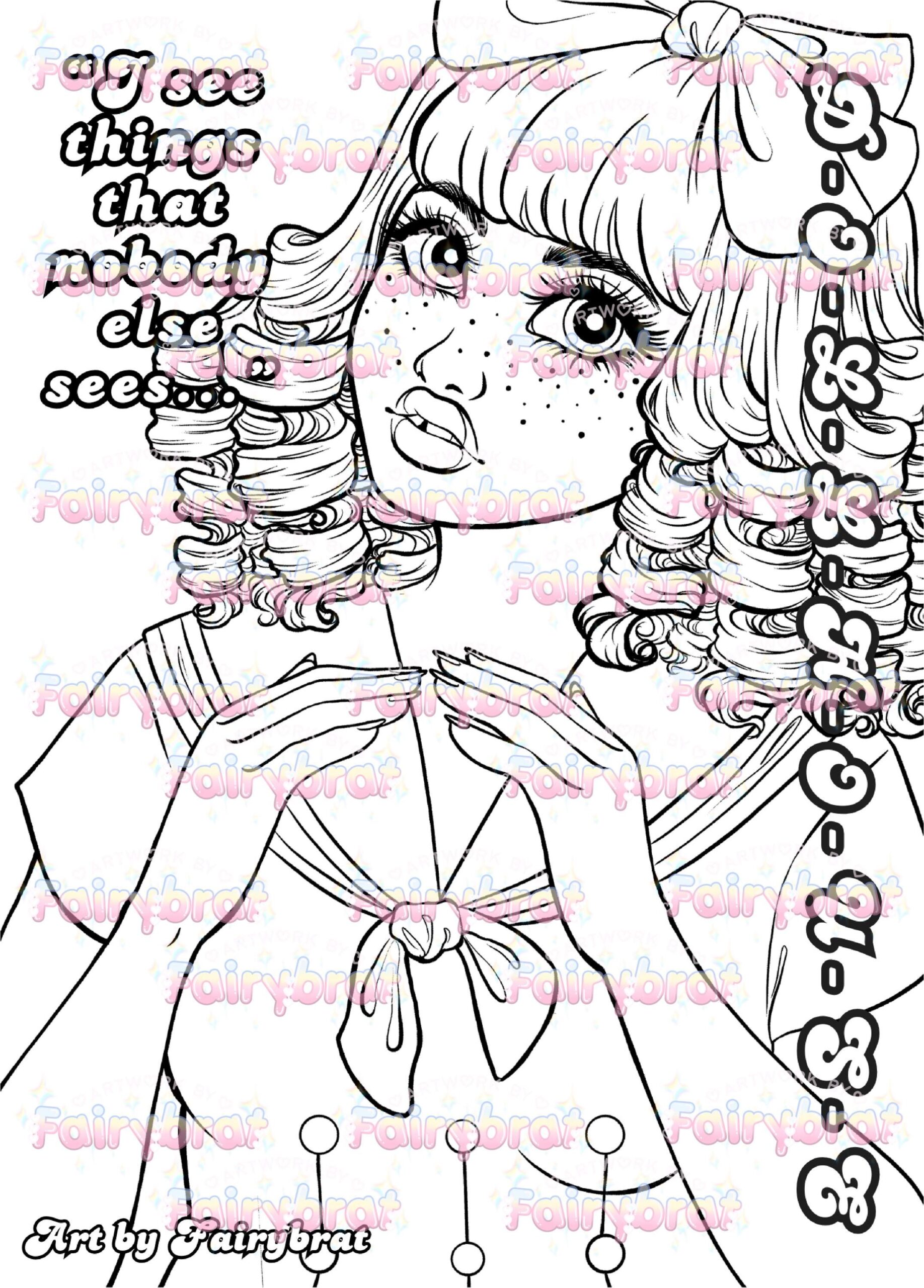 melanie martinez coloring pages