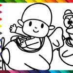 Draw And Color Pocoyo And Pato In Airplanes Drawings For Kids YouTube