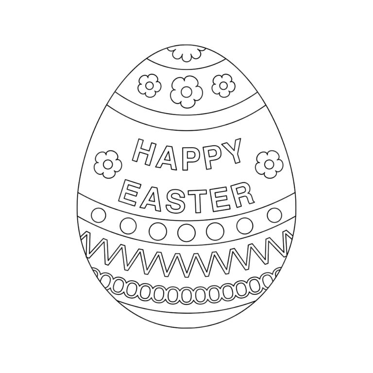 Easter Egg Coloring Page Easter Egg Colouring In Page easter Egg Svg Printable Silhouette Cut Files Cricut Cut Files Svg Files Etsy Israel
