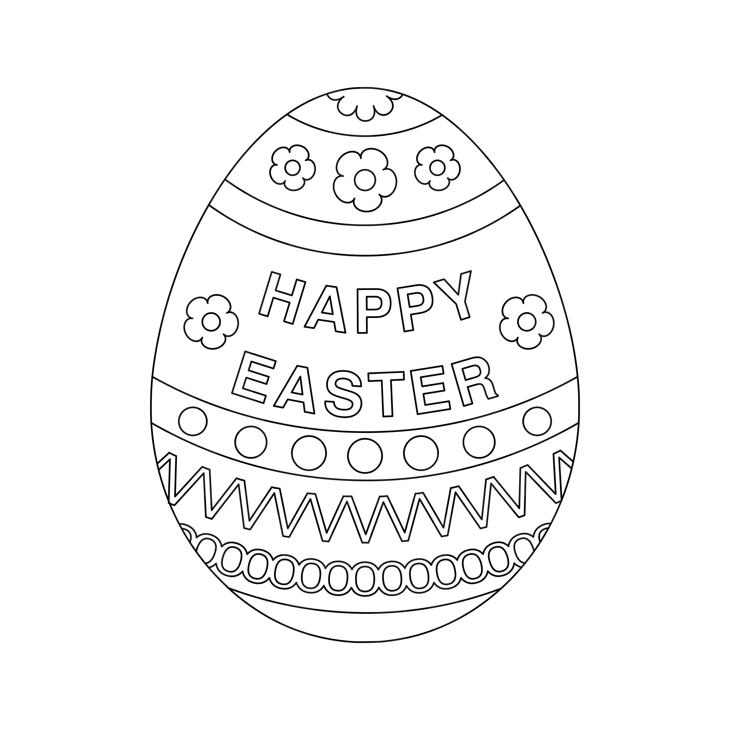 Easter Egg Coloring Page Easter Egg Colouring In Page easter Egg Svg Printable Silhouette Cut Files Cricut Cut Files Svg Files Etsy Israel