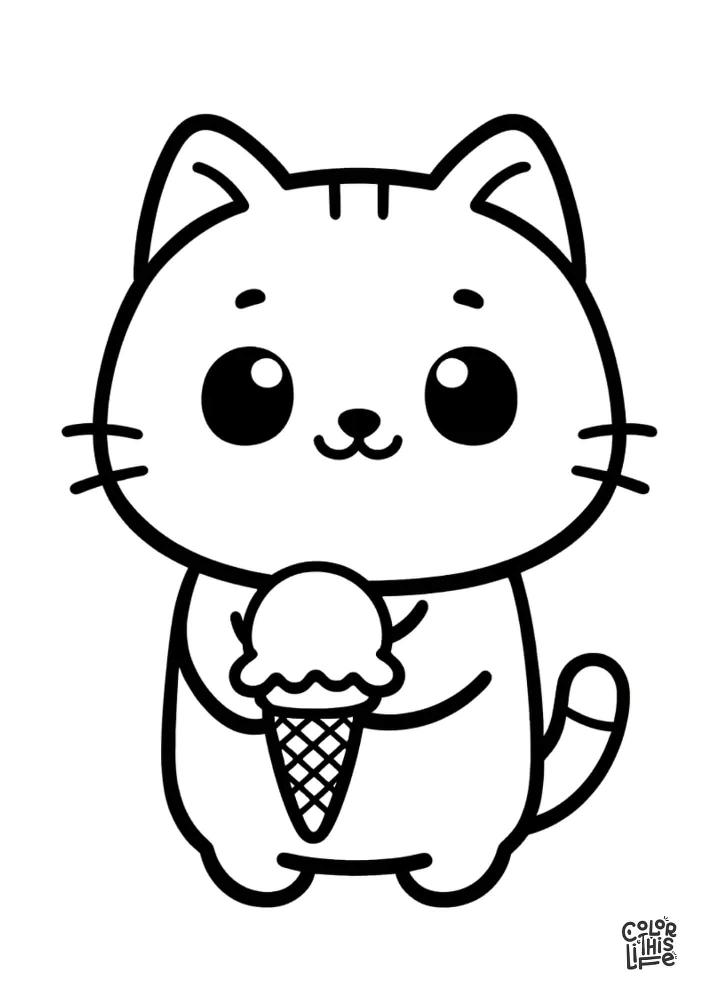 kitty cat coloring pages