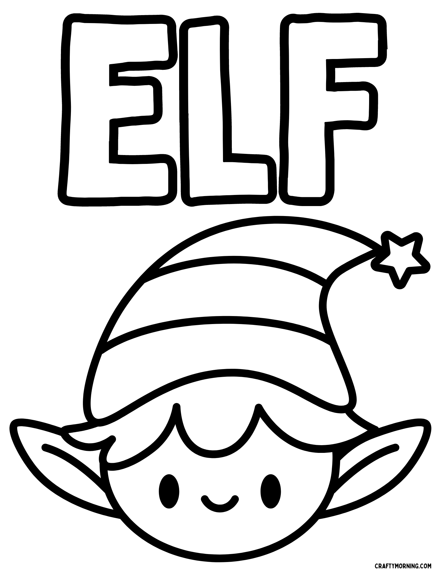 Elf Coloring Pages To Print Crafty Morning Elf Coloring Pages To Print Crafty Morning