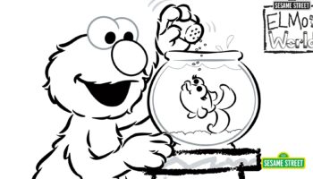 Elmo s World Coloring Page Printable Sesame Street PBS LearningMedia