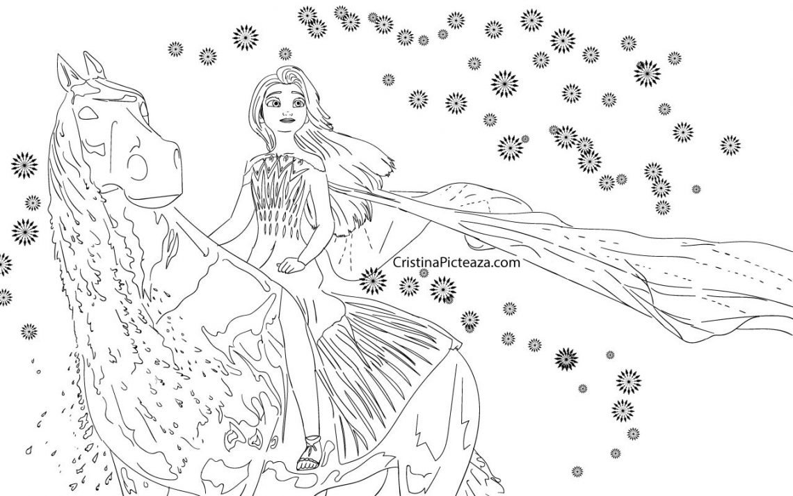 elsa coloring pages