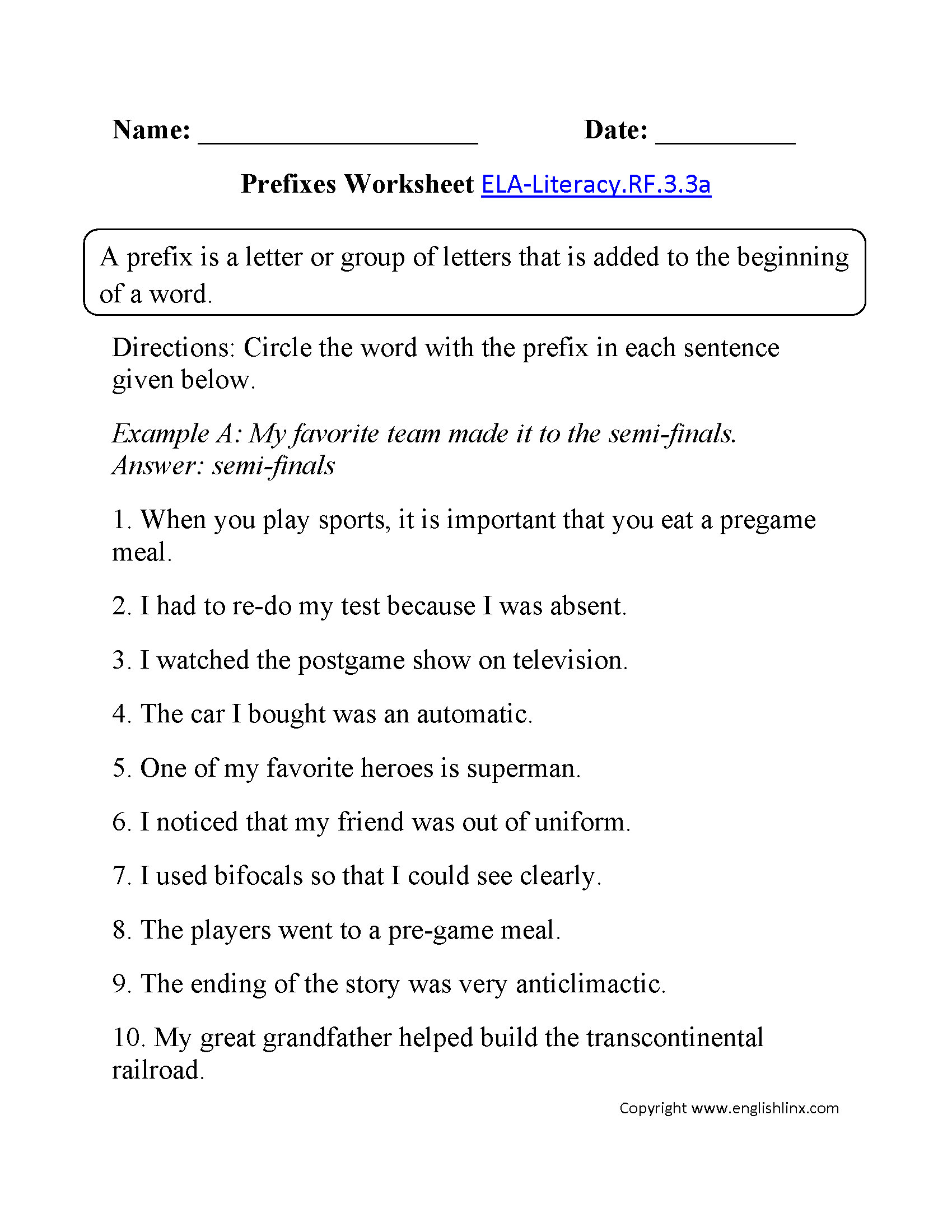 common core worksheets