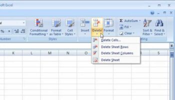 Excel 2007 Deleting A Worksheet YouTube