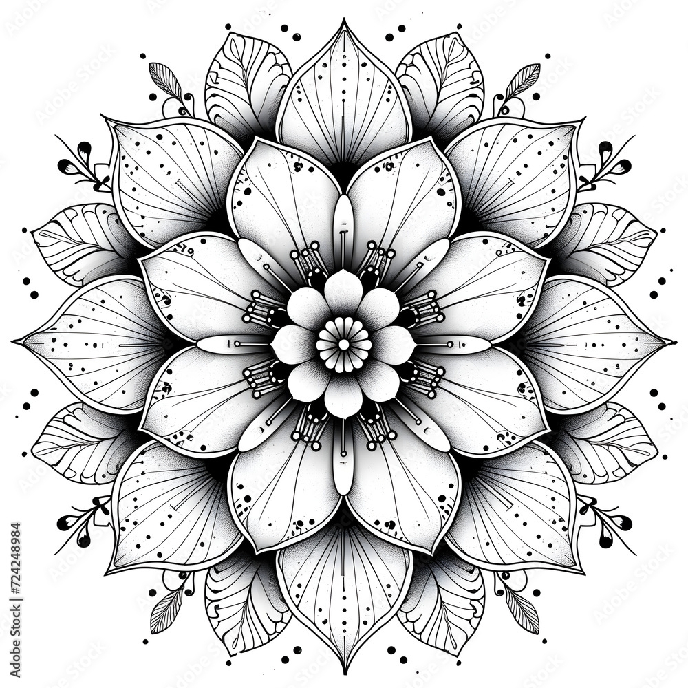 floral coloring pages