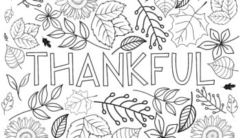 Fall Coloring Page thankful Autumn Time Instant Download And Print To Color easy To Color Fall Page fall Leaves Coloring Printable Page Etsy