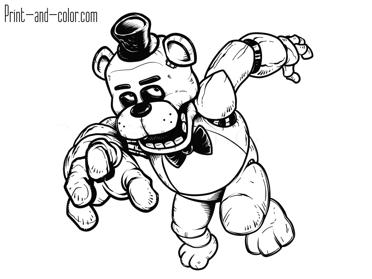 fnaf coloring pages