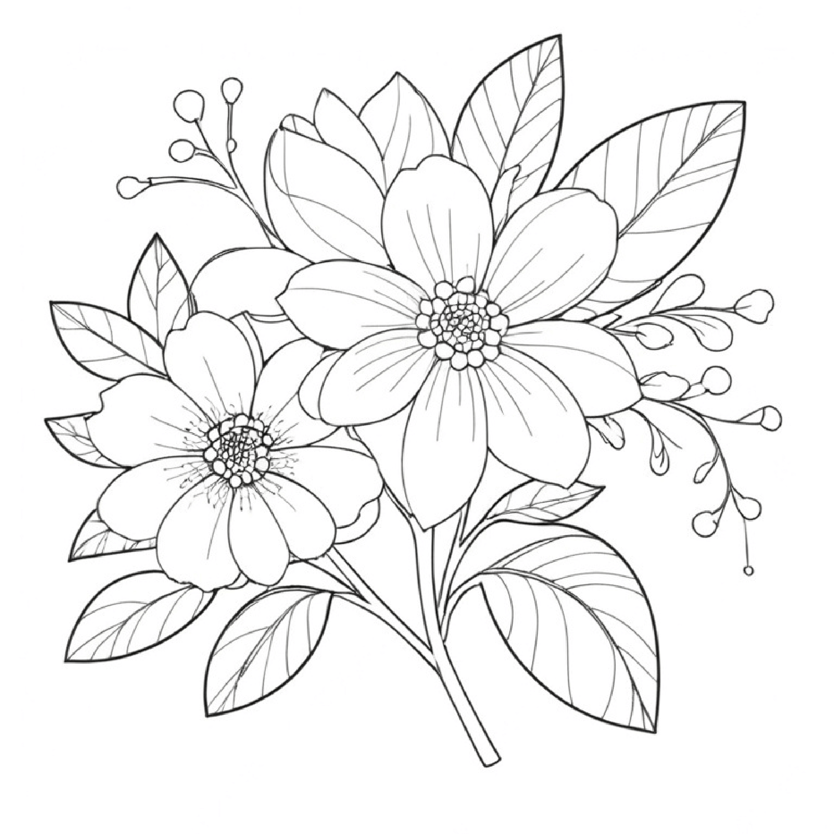 coloring pages flower