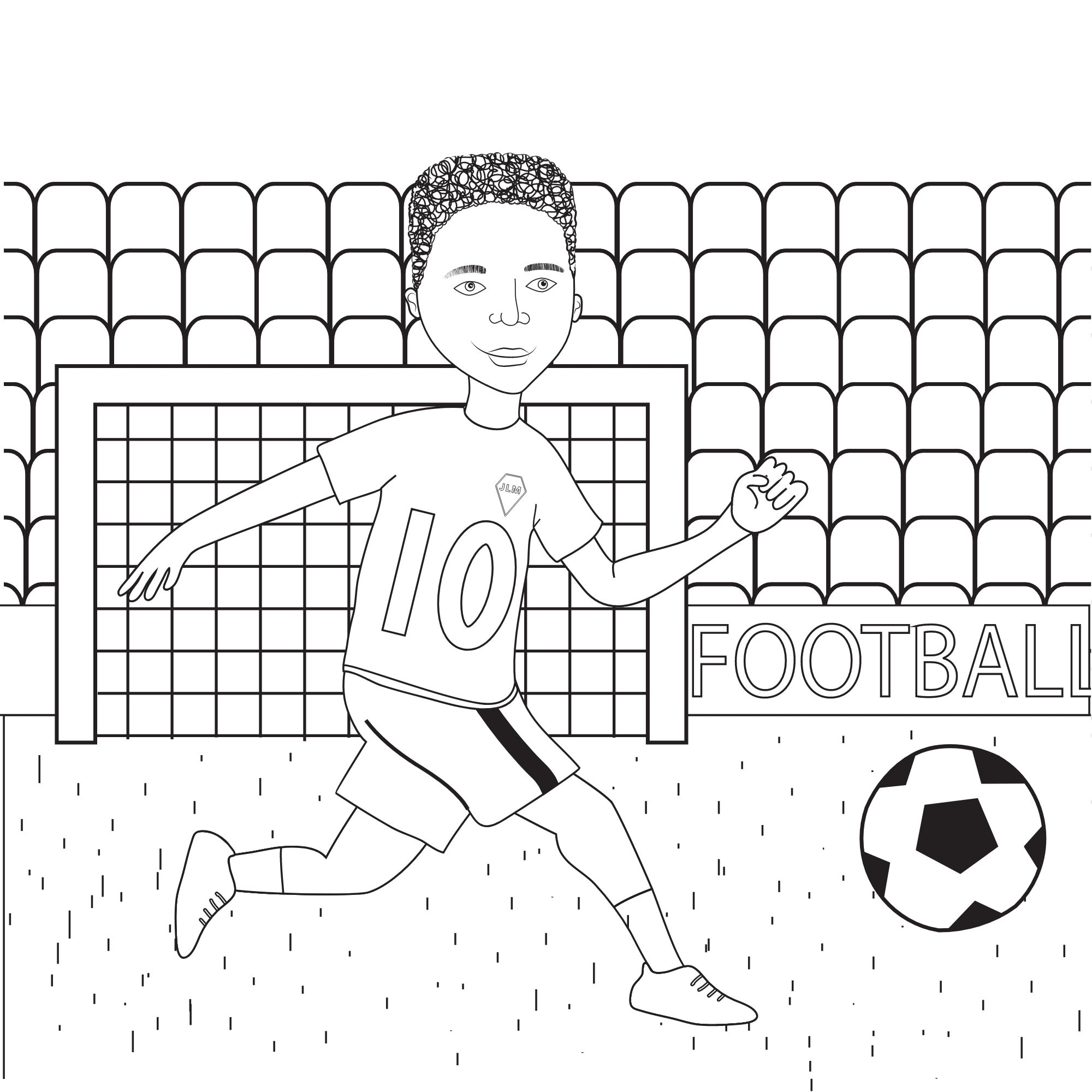 Football Colouring Sheet Etsy Football Colouring Sheet Etsy