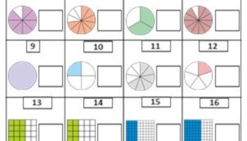 Fractions Math Worksheets Grade 4th 5th 6th Etsy