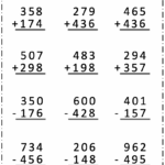 Free Addition And Subtraction Worksheet 3 Digit Numbers With Regrouping Free Worksheets Free4Classrooms