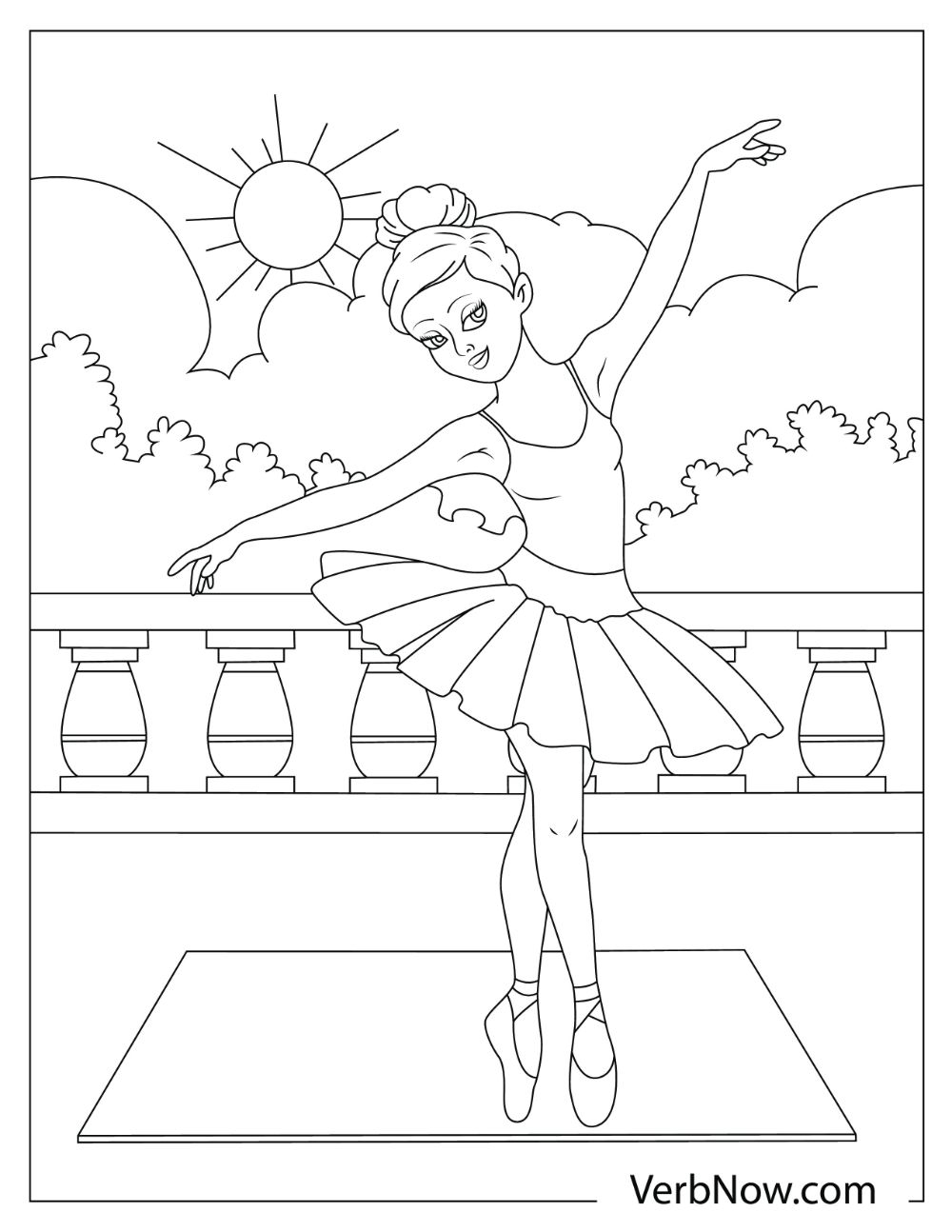 Free BALLERINA Coloring Pages For Download Printable PDF 