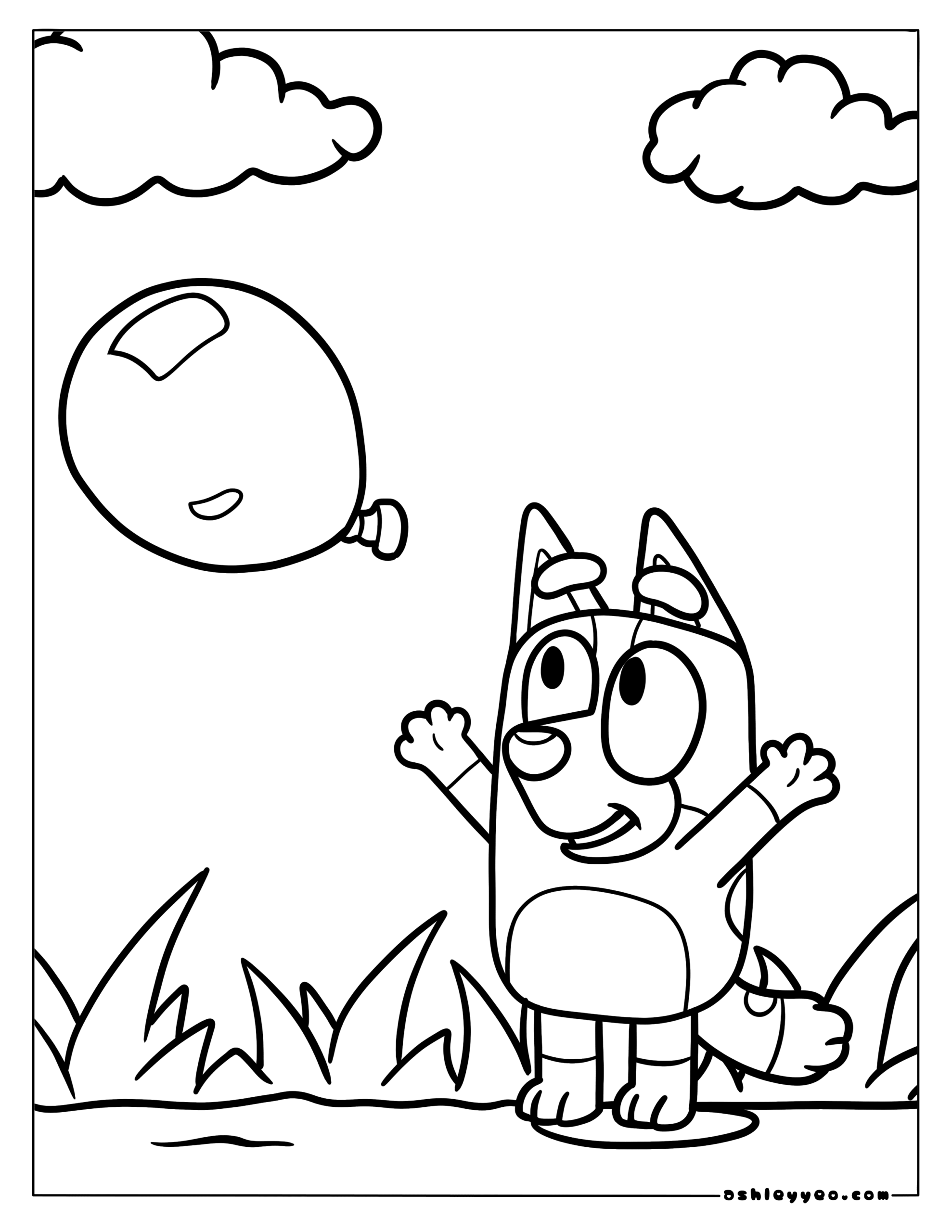 bluey coloring pages free