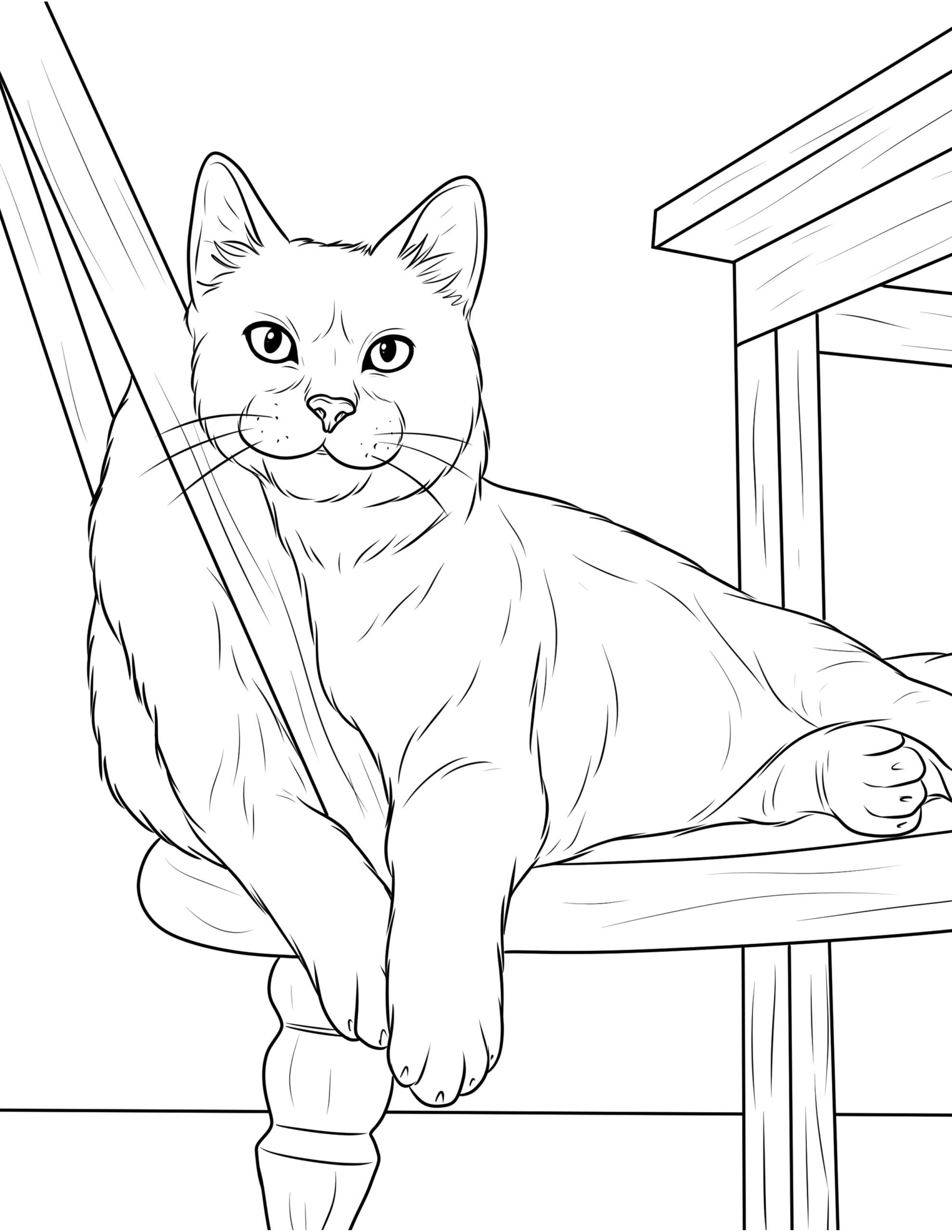 Free Cats Coloring Pages